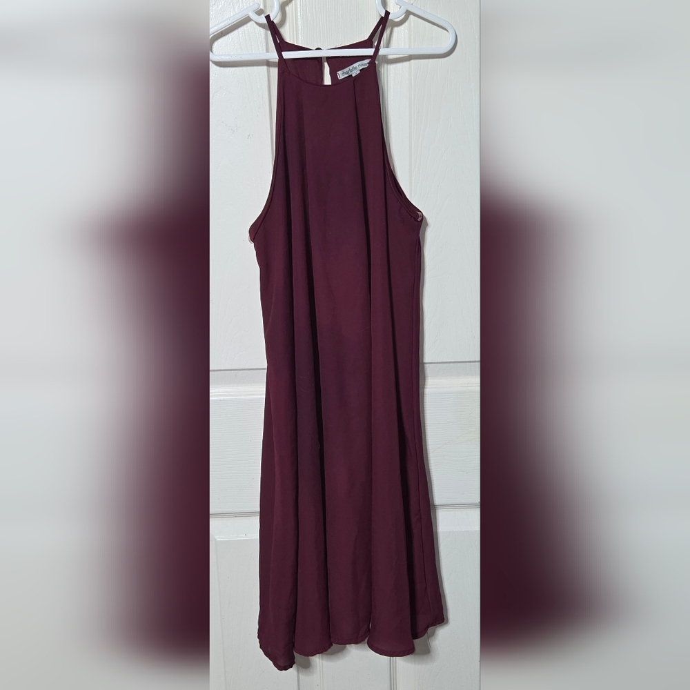 Charlotte Russe Burgundy Sleeveless Dress